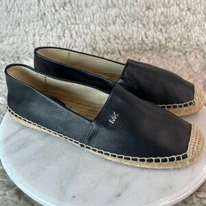 Michael Kors Black Kenzie Espadrilles Womens Size 7